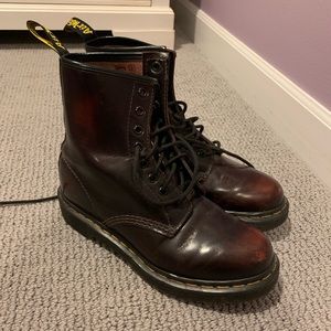 Maroon Dr. Marten’s Boots